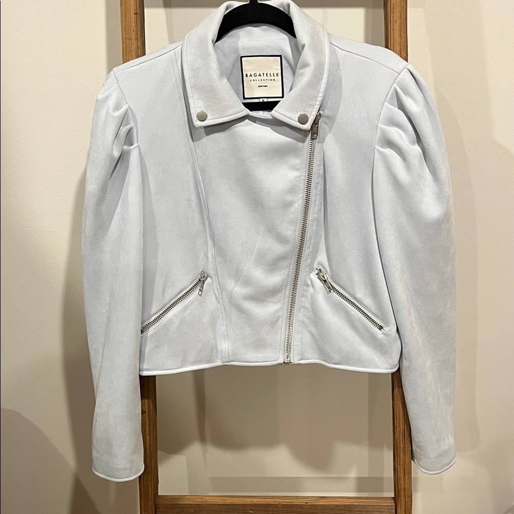 Bagatelle Puff Sleeve Moto Jacket